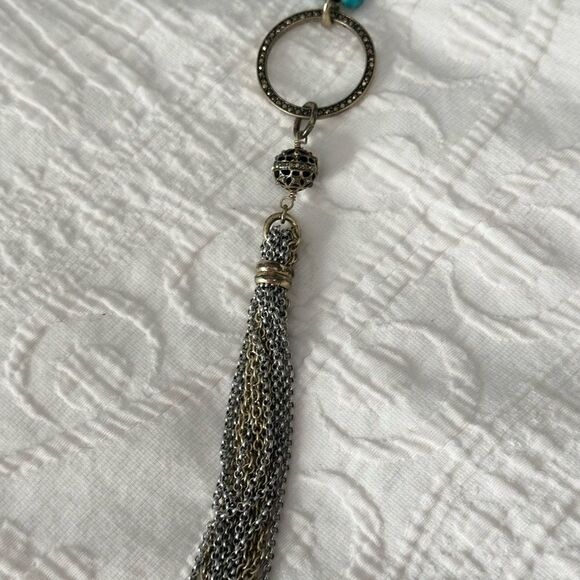 Lucky Brand Turquise Beaded Statement Necklace - Picture 4 of 4